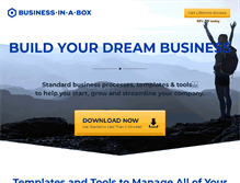 Tablet Screenshot of business-in-a-box.com